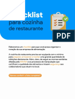 Checklist Cozinha de Restaurante
