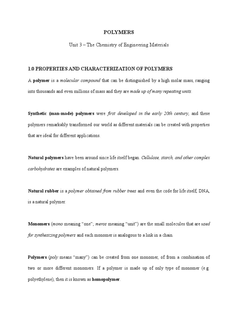 POLYMERS | PDF