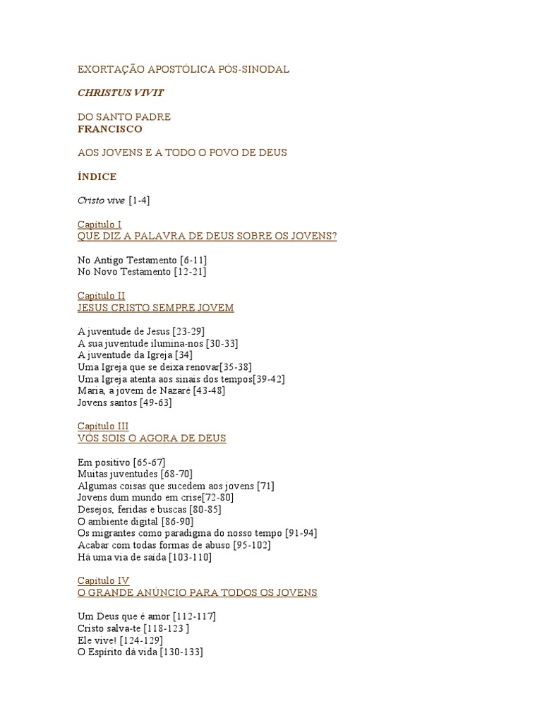 Christus Vivit PDF