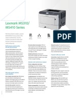 Lexmark MS310/ MS410 Series: Monochrome Laser Printers