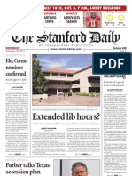 The Stanford Daily: UAR Seeks Feedback On Advising Elec Comm Nominee Confirmed
