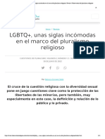 LGBTQ Unas Siglas Incomodas en El Marco