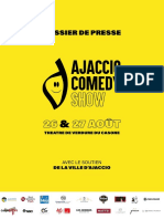 Dossier de Presse Ajaccio Comedy Show