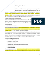 Chapter 4: International Marketing Product Decisions 4.1. What Is Product?