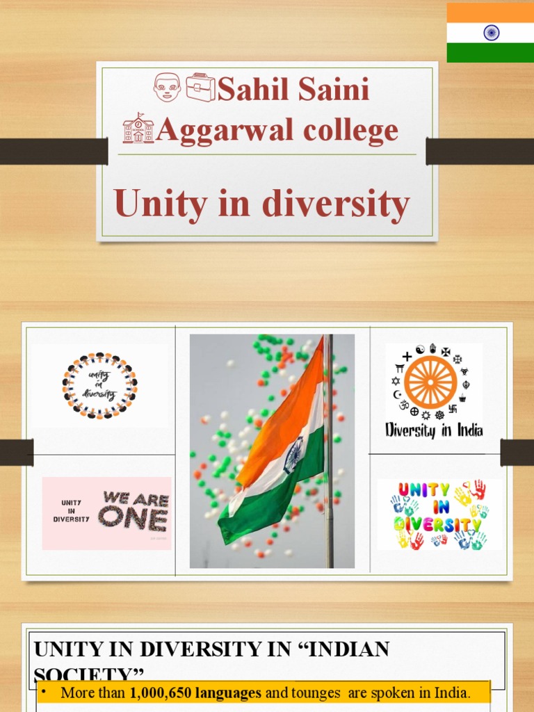 Unity in Diversity in Indian Society | PDF | Multiculturalism | Indian ...
