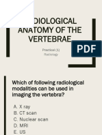 1-Radiological Anatomy of The Vertebrae
