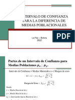 14.  INTERVALOS DE CONFIANZA PARA LA MEDIas POBLACIONALes