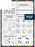 Alphabet Activity Worksheets A-Z