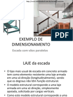 Exemplo de Dimensionamento Escadas Paralelas