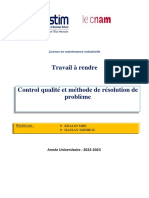 Control Qualité Et Méthode de Résolution de Problème - Hestim - 2023