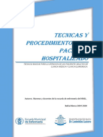 Tecnicas y Procedimientos Del Paciente Hospitalizado 4.0