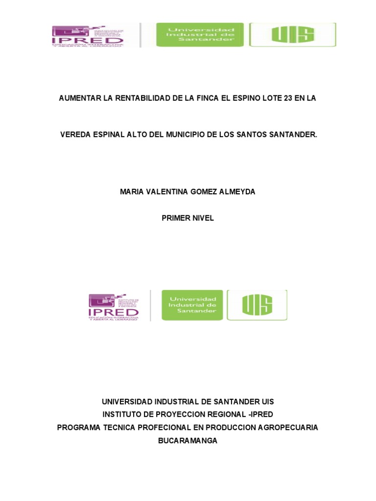 Plantilla de proyecto maria valentina gomez primer nivel pdf