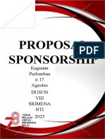 Proposal Sponsorship: Kegiatan Perlombaa n17 Agustus Dusun Viii Srimena NTI 2023