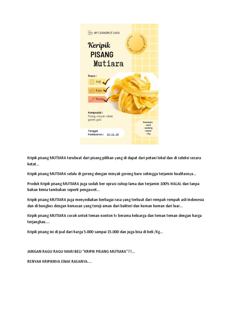 Contoh Brosur Pemasaran | PDF