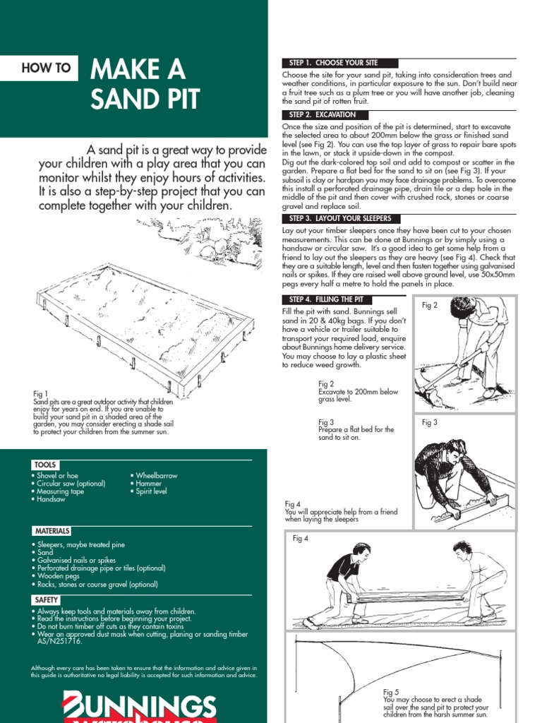 How to Make a Sandpit Drainage Sand