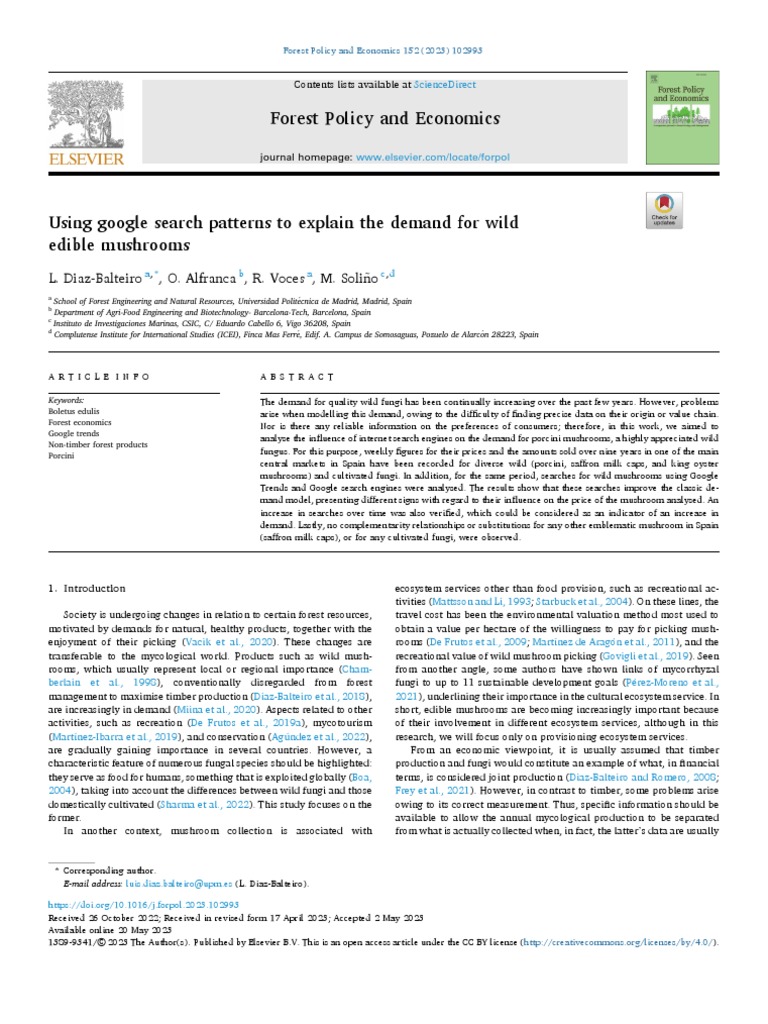 Using google search patterns to explain the demand for wild pdf