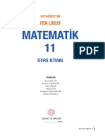 11. Sınıf Fen Lisesi Matematik Ders Kitabı (MEB)