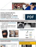MPFL, POSTEROMEDIAL & POSTEROLATERAL CORNER INJURIES of