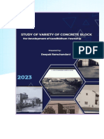Study of Variety of Concrete Blocks Used in Development of Gandhidham Township
