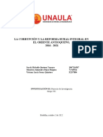 La Corrupción y La Reforma Rural Integral en El Oriente Antioqueño, 2016 - 2021. Informe Final