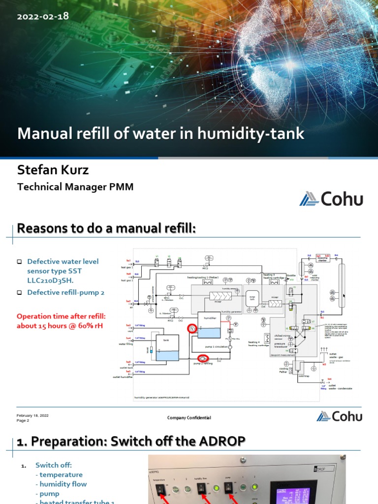 Manual Water Refill in Humidifier PDF Applied And Interdisciplinary