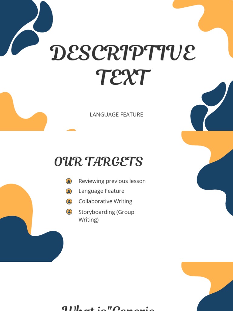 Language Features of Descriptive Text | PDF | Adjective | Adverb