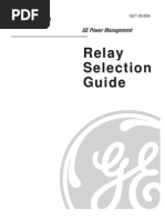 GE Multilin Relay Selection Guide