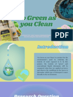 Go Green As You Clean