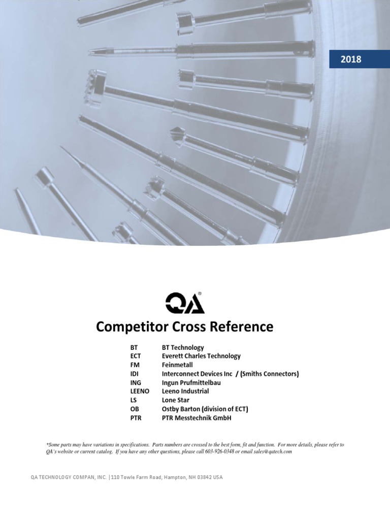 2018 Cross Reference | PDF