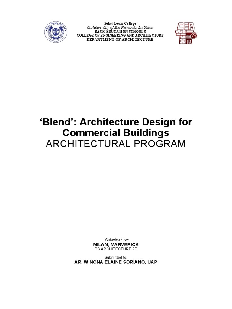 Architectural Program | PDF