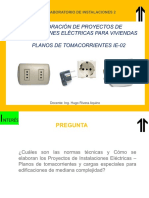 Clase Semana 8 Proyectos de Instalaciones Eléctricas - Planos Tomacorrientes y C.E. Ie-02