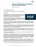 No. 522 Suplemento - Resolucion Sri Beneficios Tributarios para Padres de Ninos Con Discapacidad