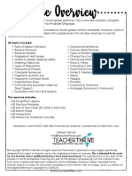4 TH Grade Grammar Bundle Resource Overview