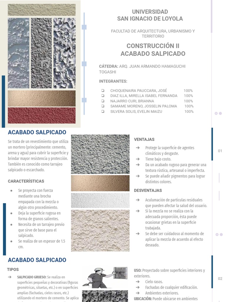 Acabado Salpicado en Construcción | PDF
