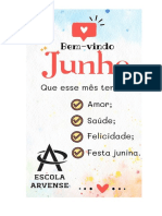 Calendário de Atividades Mensal Junho e Julho Arvense - Alunos 2023 PDF