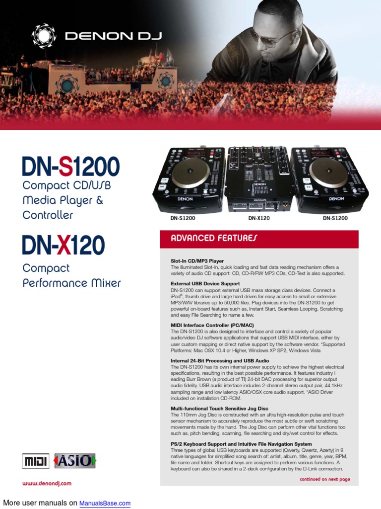 Denon DJ DJ Equipment DN-S1200 | PDF
