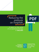 Reducing The Pressure On Hospitals - A Report On The Value of Occupational Therapy in England