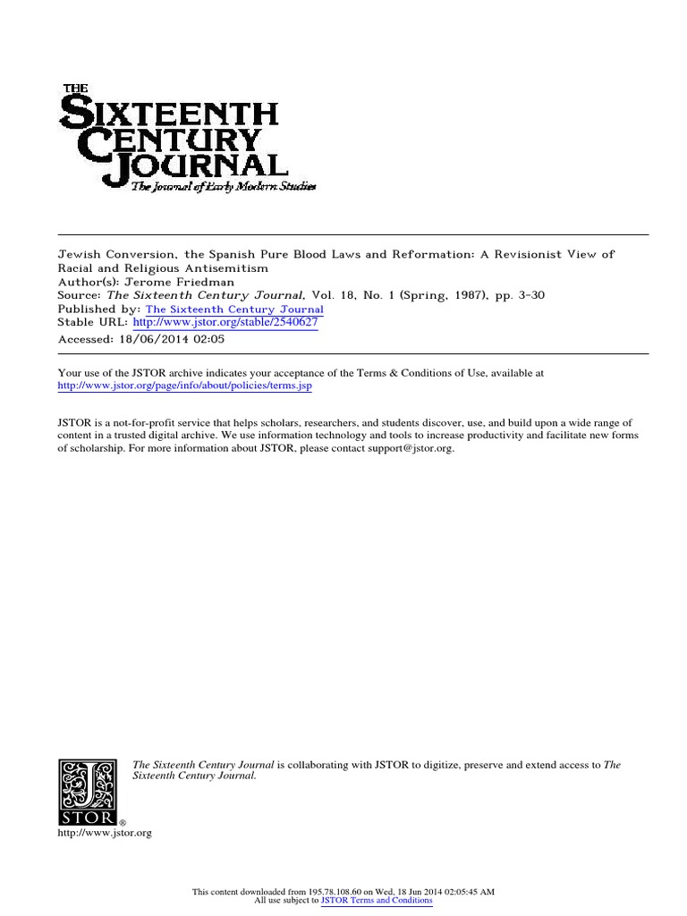 the-sixteenth-century-journal-pdf-spanish-inquisition-antisemitism