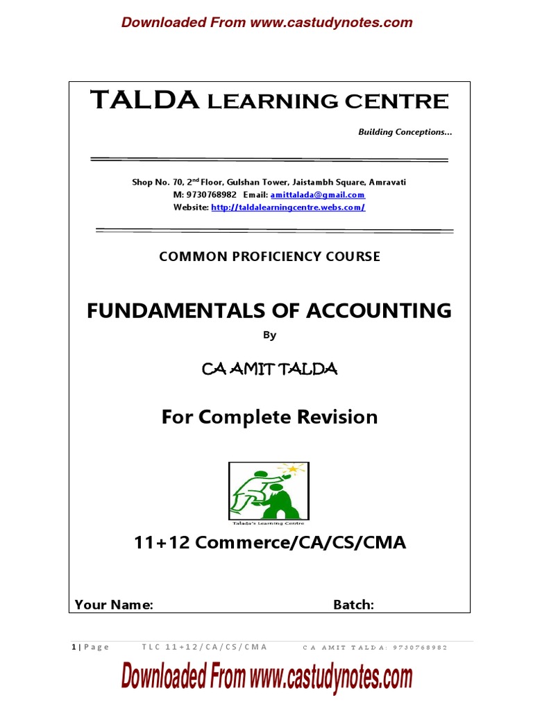 Accounts LMR by TLC PDF Debits And Credits Depreciation