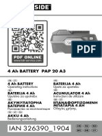 4 Ah Battery Pap 20 A3: 4 Ah Battery Acumulator 4 Ah Επαναφορτιζομενη Μπαταρια 4 Ah Baterija 4 Ah Baterija 4 Ah