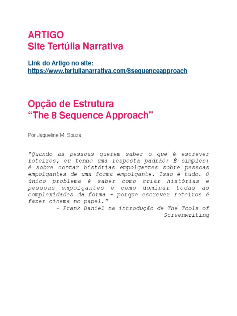 8 Sequence Approach