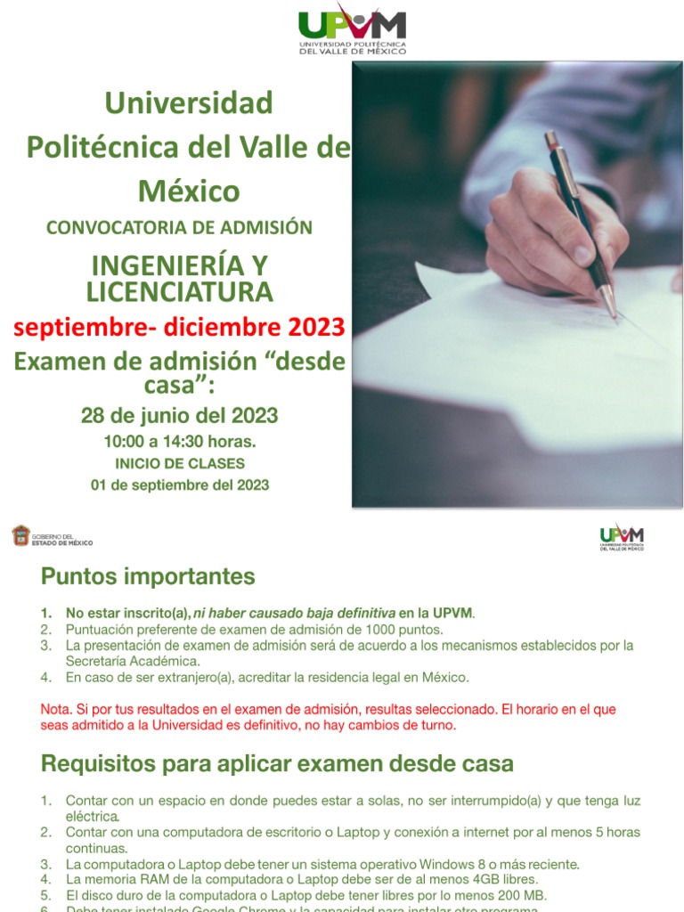 UPVM PDF CONV2023-3LicenciaturaEnLinea | PDF | Ingeniería | Ciencias ...