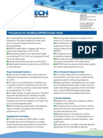 Procedures For Handling Amtech Solder Paste