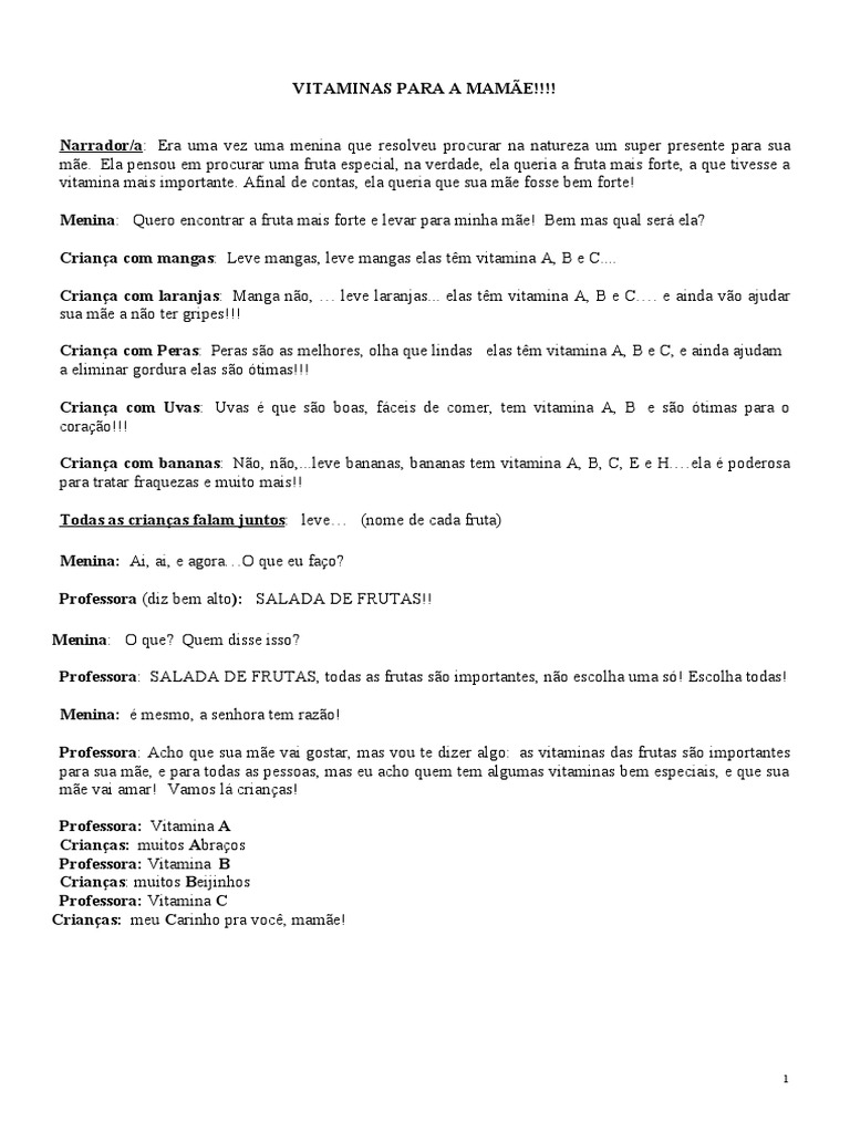 Dramatização Dia Das Mães - CDB 2023 | PDF | Oração