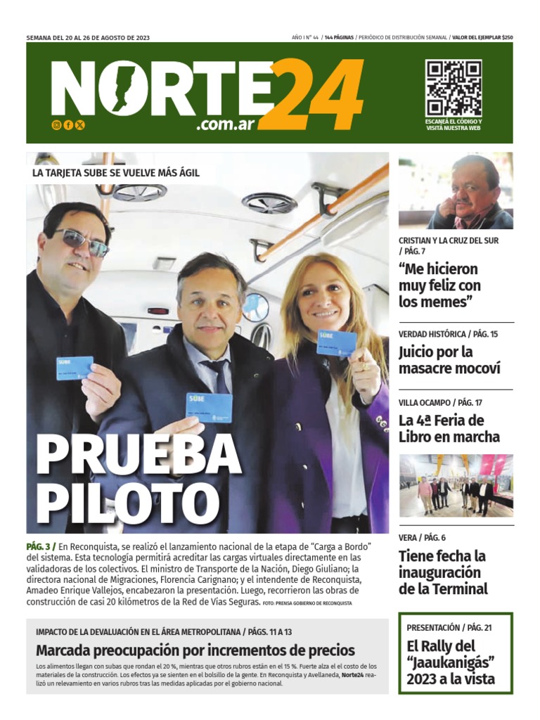 Leé El Semanario Gratis Edición 44 Semana Del 20 Al 26 De Agosto De