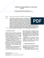 Designing Safety Maturity Level Questionnaire of Construction Project