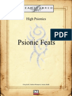 High Psionics - Psionic Feats