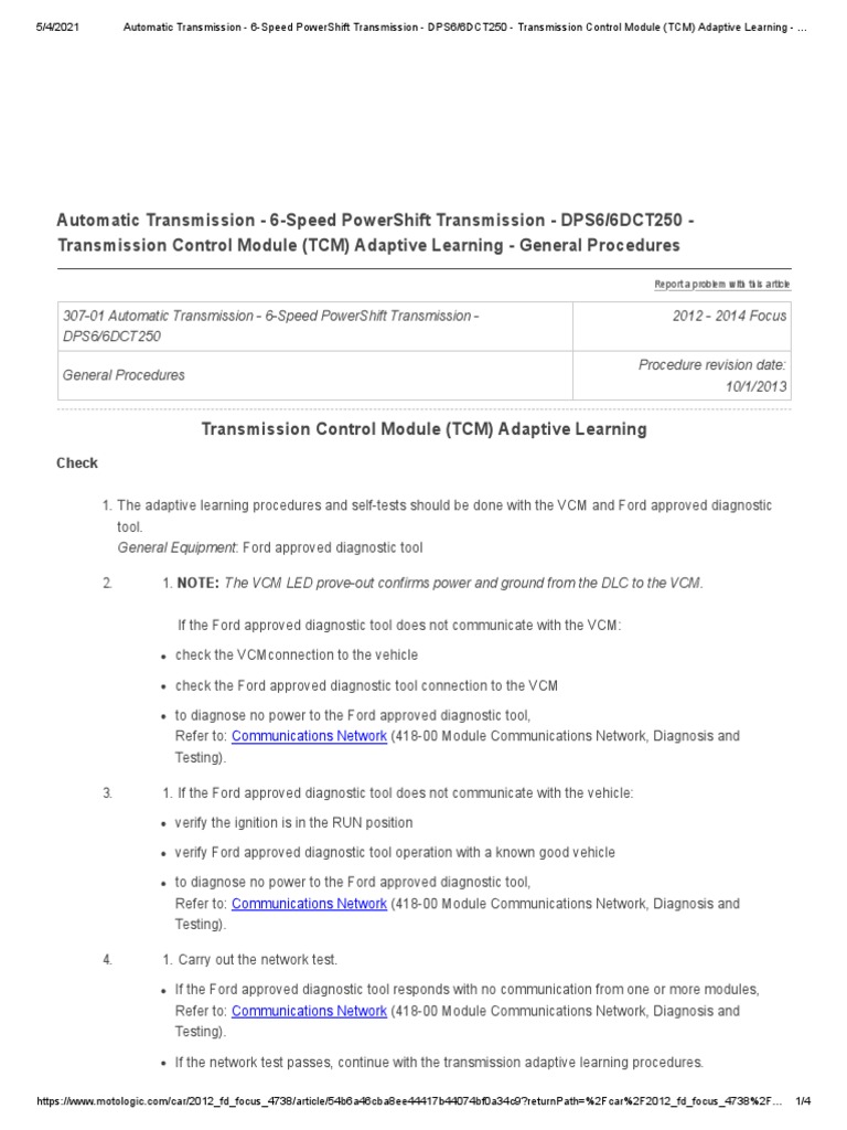 Automatic Transmission 6Speed Powershift Transmission Dps6/6Dct250