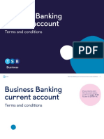 Business Banking Current Account Terms and Conditions