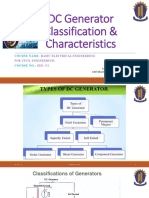 DC Gen. Classification & Characteristics